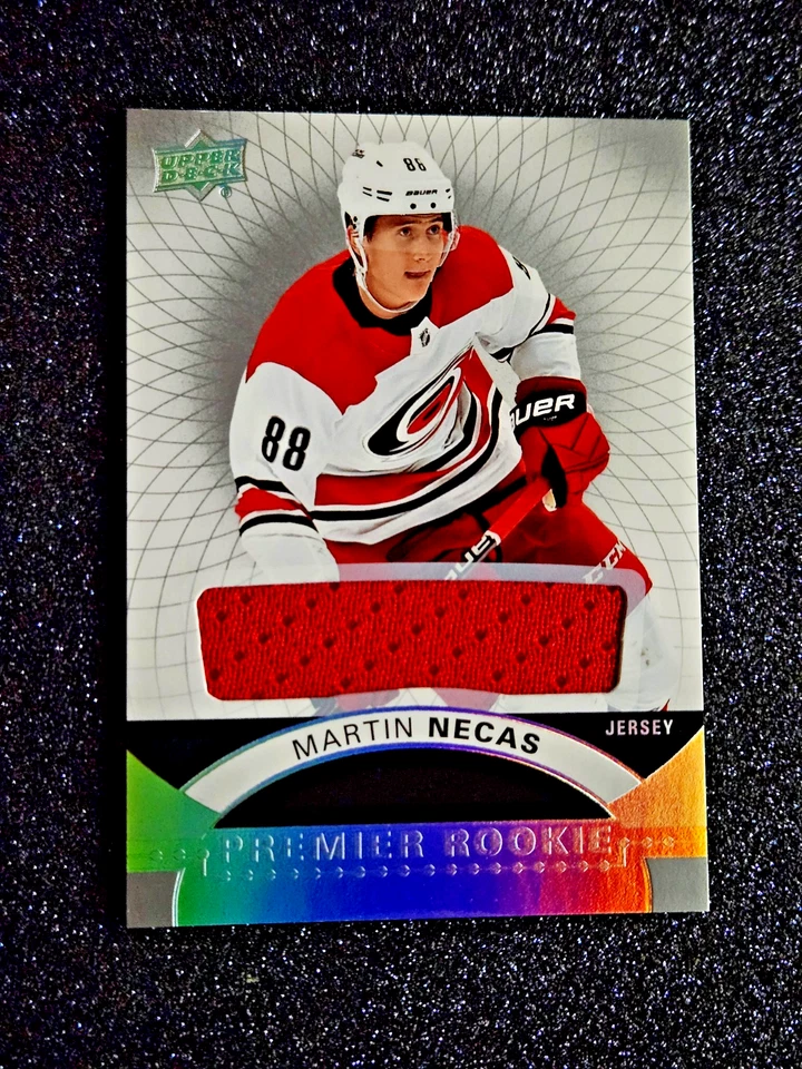 2017-18 Martin Necas Upper Deck Premier Rookie Jersey Silver Spectrum #61 MINT - Image 4 of 4
