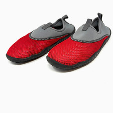 Wonder Nation Water Shoes Kids Size 4 5 Red Gray Youth Aqua Beach Sport Shoes