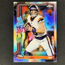 2025 Topps Chrome Football #FS-15 BO NIX Future Stars REFRACTOR Insert Broncos🔥