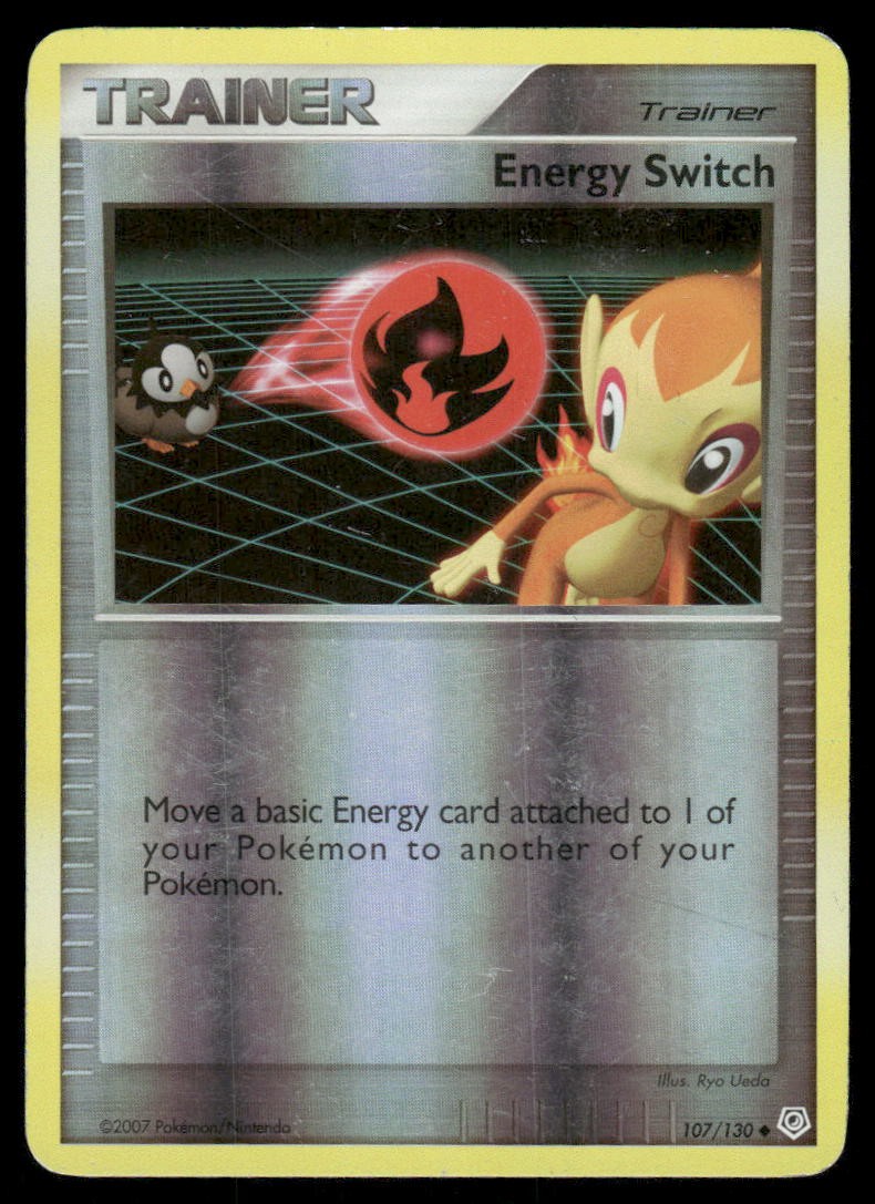 2007 Pokemon Energy Switch Uncommon Diamond & Pearl 107/130 Reverse Holo DMG