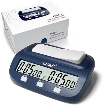 LEAP Digital Chess Timer - Professional with Time Bonus and Delay Features, G...