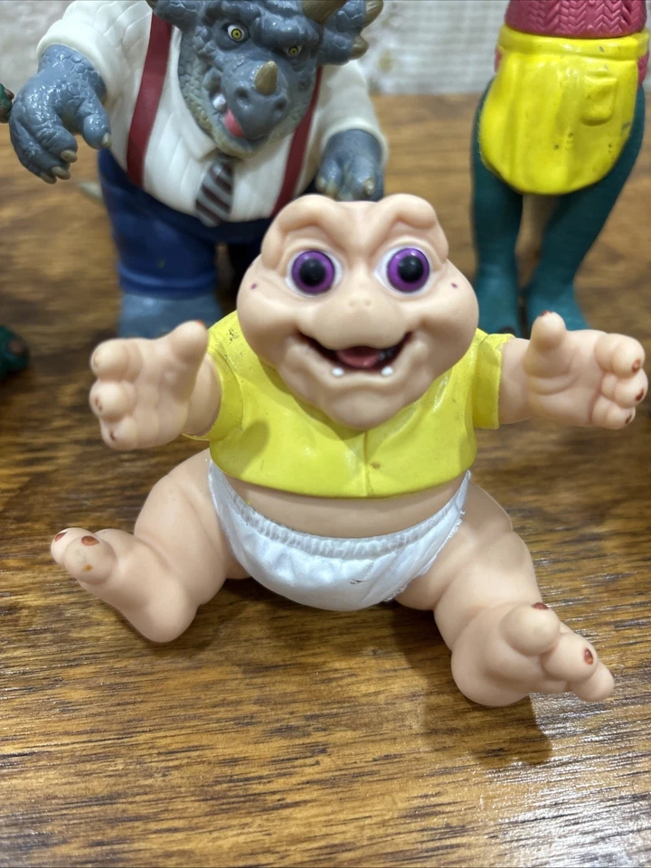 Disney The Dinosaurs TV Show Figure Toy Lot Vintage 1990's Set Of 5 - Image 2 of 4