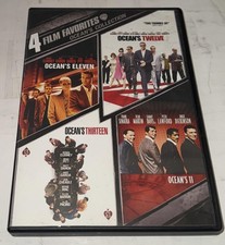 4 Film Favorites Ocean's Collection DVD Set Comedy PG-13 Movie Warner Bros