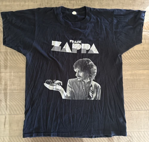Frank Zappa Concert Tour T-Shirt Vintage Rare Band Tee 1980s vintage concert t-shirt, vintage, single stitch, B+ condition