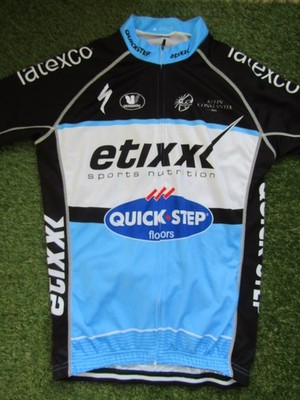 Vermarc Etixx Quick Step Kurzarm Radtrikot - Größe M Herren - Blau