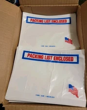 uline packing list envelopes s-8085 7.5x5.5 Open Partial Box Over 650 Read