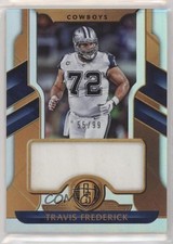 2017 Panini Gold Standard White Gold Relics 55/99 Travis Frederick #16 3j7