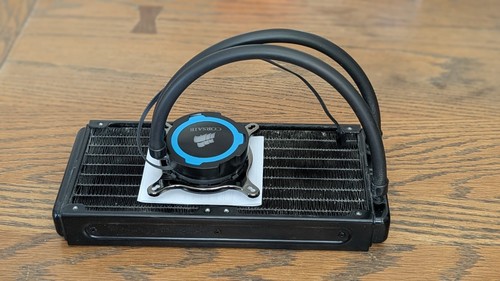CORSAIR Hydro Series H105 AIO Liquid CPU Cooler, 240mm Thick Radiator, 2 x 120mm
