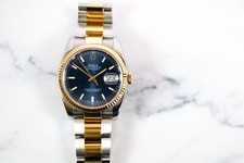 Rolex Datejust 116233 Yellow Gold Stainless Steel Blue Dial