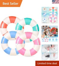 Trendy 30x14 Inch Inflatable Swim Rings - Fun...