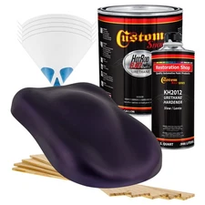 HOT ROD FLATZ Midnight Purple Pearl Gallon Kit URETHANE Flat Auto Car Paint Kit