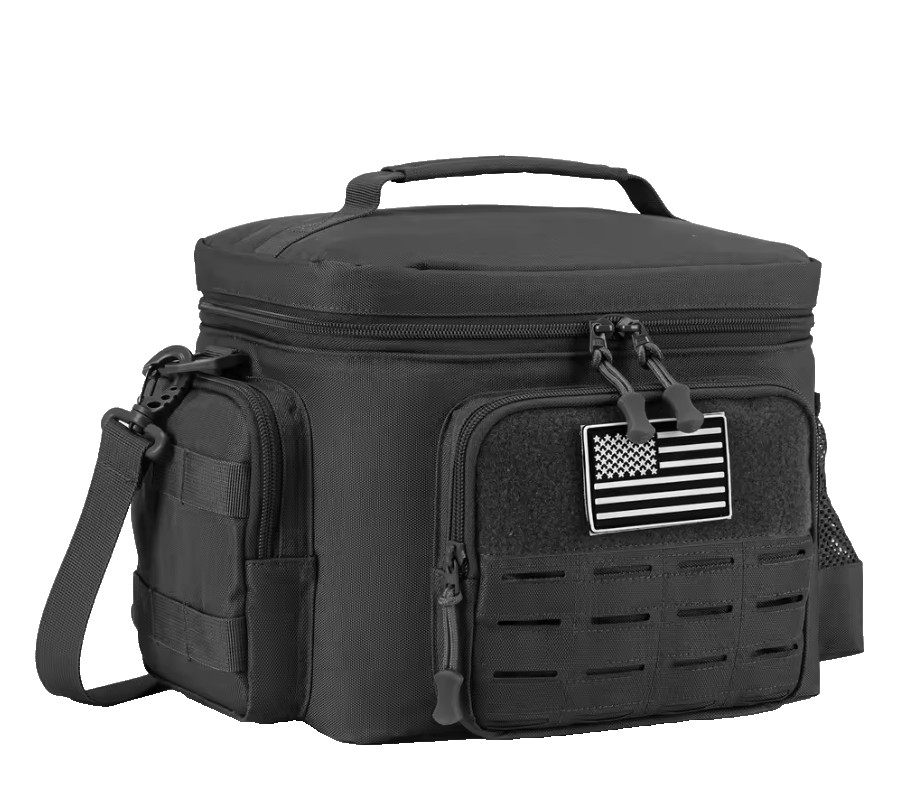 Sac repas isotherme noir pour pique-nique et sorties outdoor