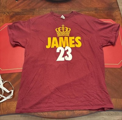 Mens Delta Pro Weight Crown 23 Lebron James Cavs Cleveland NBA TShirt Size XL