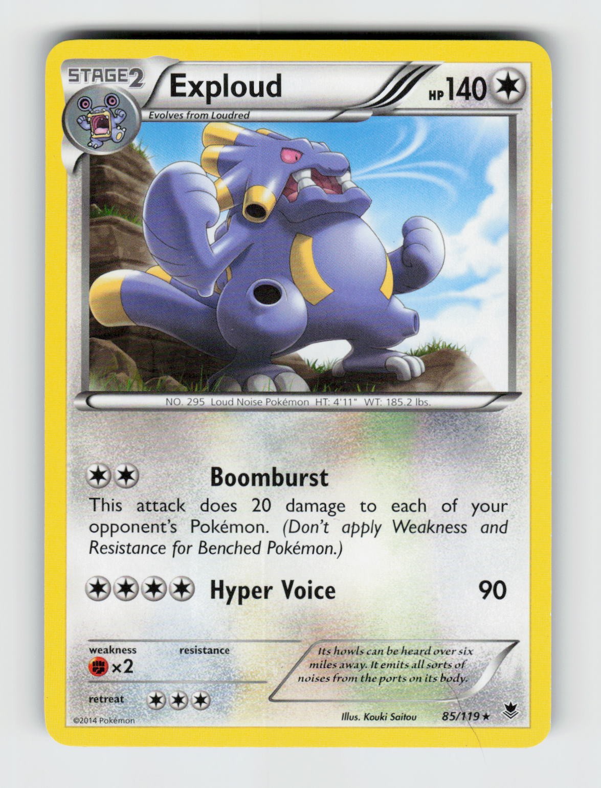 Exploud 85/119 - Pokemon - Phantom Forces - Rare - NM