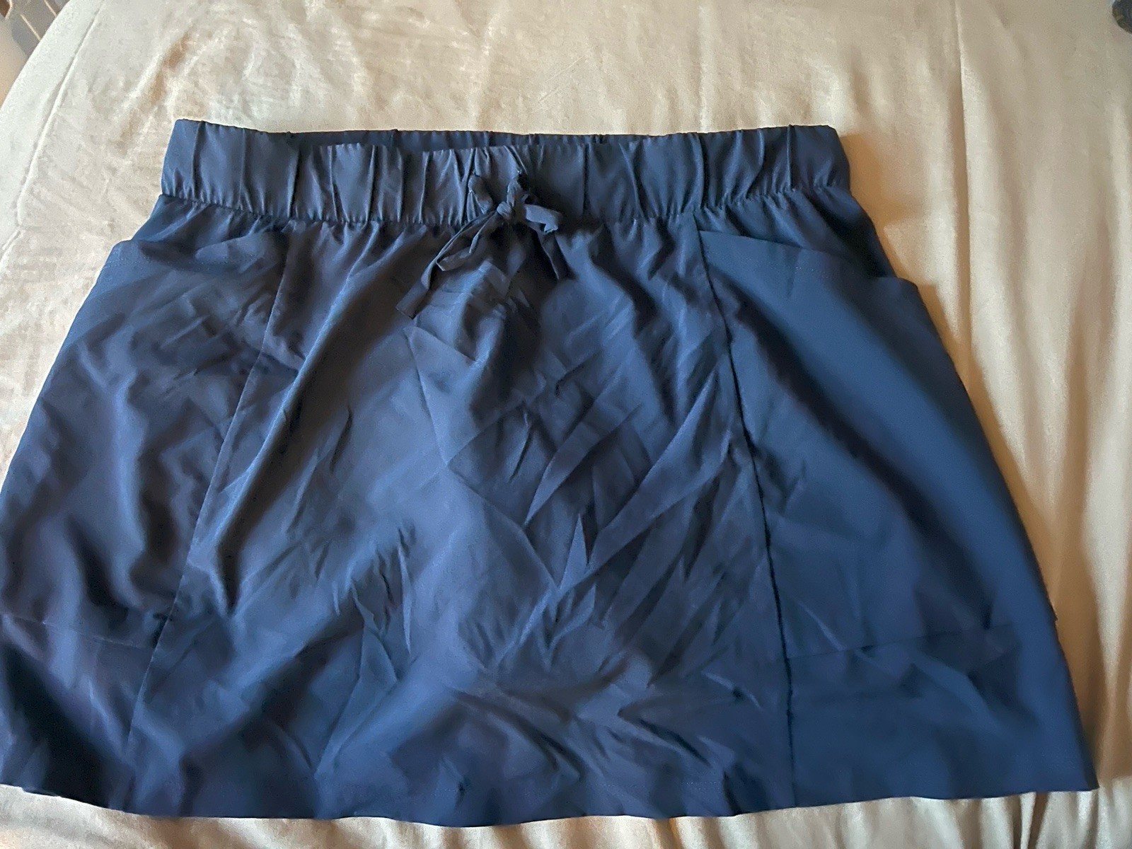 All in Motion Women's Navy Blue Athletic Skort L Drawstring 
