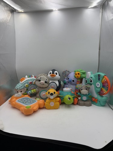 Fisher Price Lot Of 9 Linkimals Narwhal Penguin Sloth Otter Hedgehog + ALL WORK