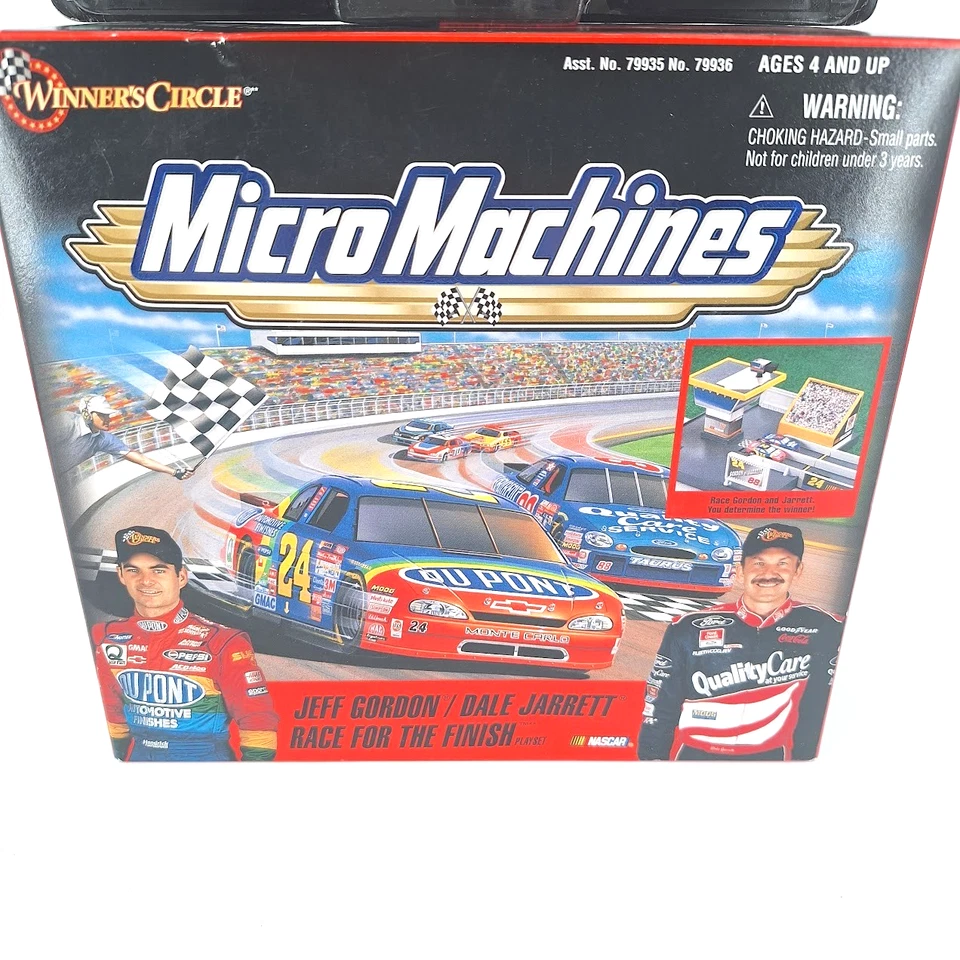 Micro Machines Jeff Gordon/Dale Jarrett Race For The Finish & More Cars NASCAR - Image 3 of 4
