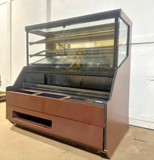 COLUMBUS SHOW CASE TOP LIGHTED DISPLAY CASE W/ BOTTOM REFRIGERATED OPEN AIR CASE