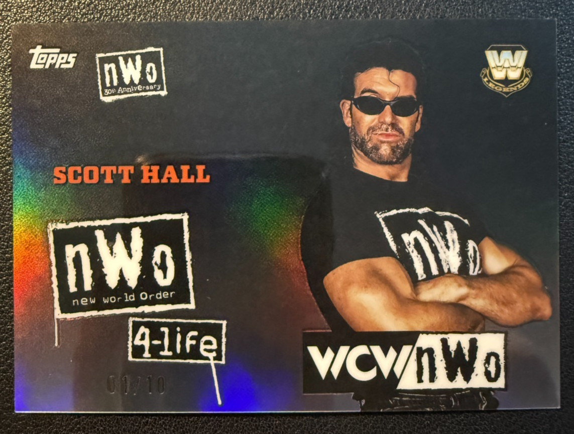 2026 Topps Chrome WWE Scott Hall nWo Anniversary 01/10 Rare SSP! #NWO-SH