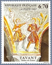 Timbre de 1997 - Tavant - Indre-et-Loire - N° 3049