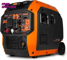 WEN 6800W Quiet Portable Dual Fuel Inverter Generator Electric Start CO Sensor