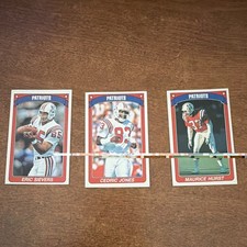 Panini 1990 NFL Patriots Stickers Lot Sievers, Jones, Hurst 131 126 132