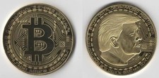 TRUMP BITCOIN GOLD | Cryptocurrency Virtual Currency Gold Plated