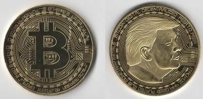 TRUMP BITCOIN GOLD | Cryptocurrency Virtual Currency Gold Plated