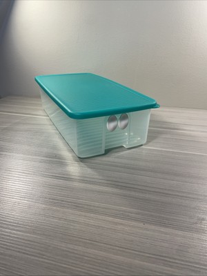 Tupperware Fridge-Smart With Vents 2 L / 8.5 Cups Green and Sheer New!