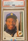 1989 Upper Deck #1 Ken Griffey Jr RC Rookie Card PSA 9 MINT Seattle Mariners