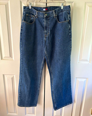 Vintage Y2K 2004 Tommy Hilfiger Jeans Mens 34x32 Relaxed Straight Medium Wash