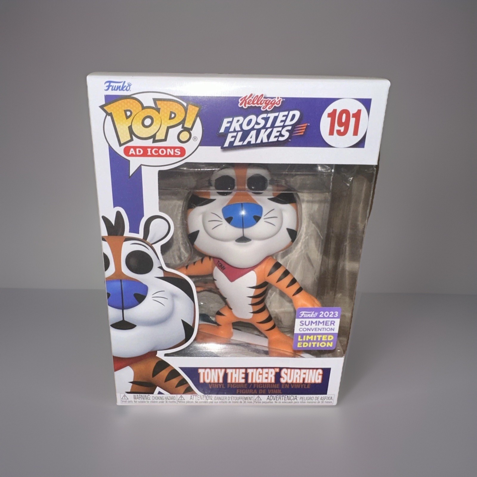 Funko Pop! Vinyl: Kellogg's - Tony the Tiger Surfing (SDCC) - San Diego Comic(A)