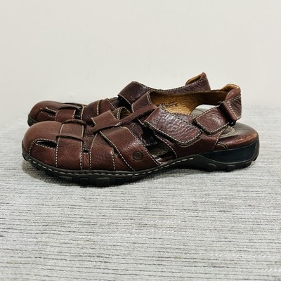 Born Sandals Mens 13/EU 47,5 Fisherman Style Leather Woven  display picture 2