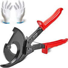 Ratcheting Cable Cutter 750 MCM Heavy Duty for Effortless One-Hand Wire Cutting