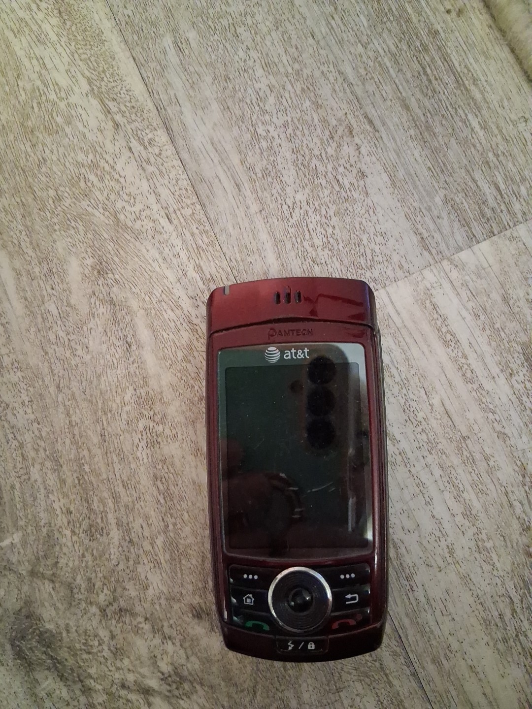 Pantech Duo C810 Red AT&T Cellular Slider Phone 3G NOT TESTE