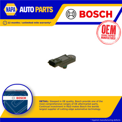 Boost Pressure Sensor fits FIAT Bosch 55209194 55219295 S8100181 0000055219295