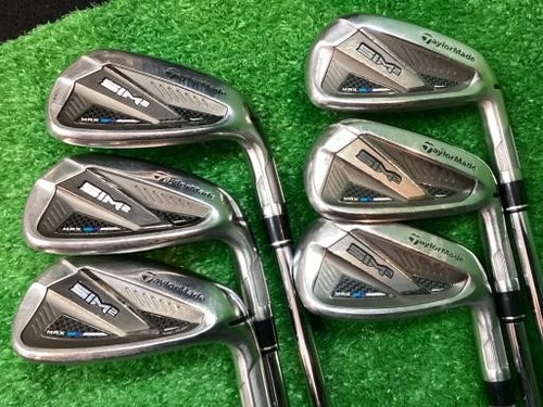Set De Fers TaylorMade SIM Max OS 6 Pièces (6-9, PW, AW) - Rigide - Occasion Bon état - Graphite