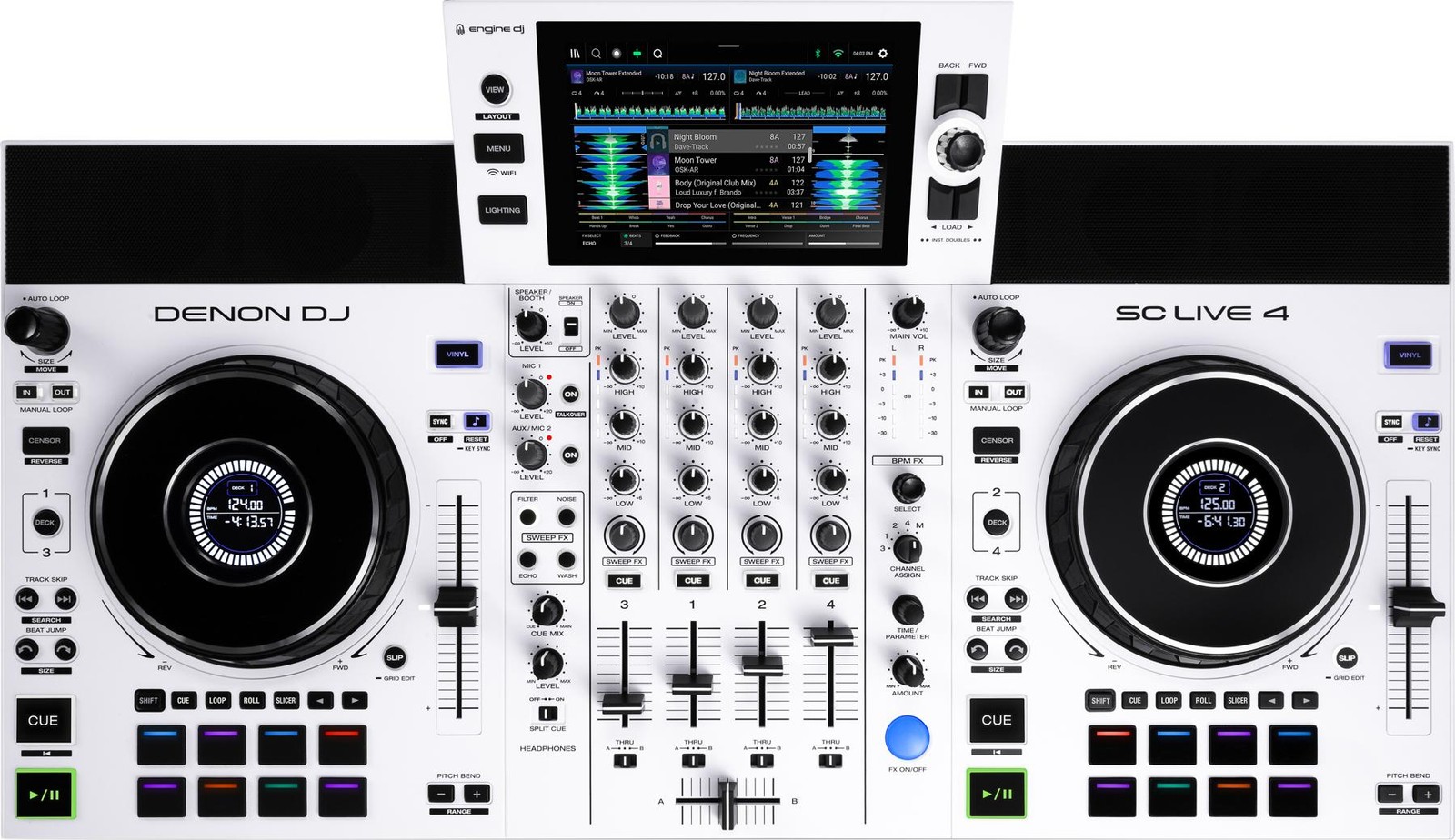 Автономный диджейский контроллер Denon DJ SC Live 4 - Белый 203590₽