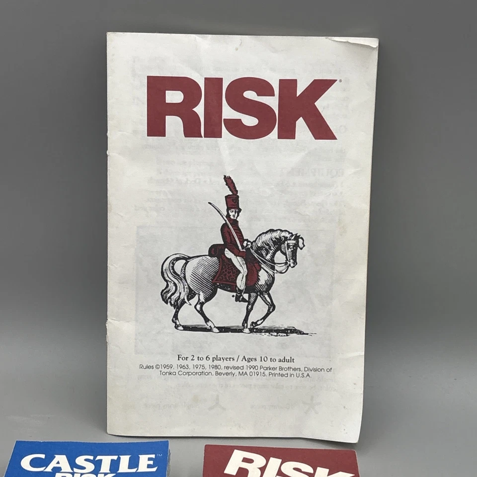 Винтажный 1990 риск + замок риск замены лот карт 6 армий футляры инструкция - Изображение 2 из 4