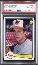1982 DONRUSS #405 CAL RIPKEN JR. ROOKIE RC PSA 8