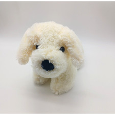 9" White Soft Fluffy Plush Puppy Dog Stuffed Animal Toy
