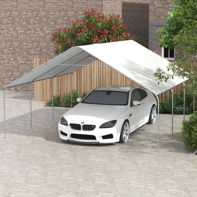 Outsunny 19' x 19.5' Heavy Duty Carport Portable Garage and Party Tent