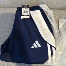 Image of Adidas Kids 9-10 Tiro24 Triple Stripe IS1007 Track Pants Small Navy New Tags