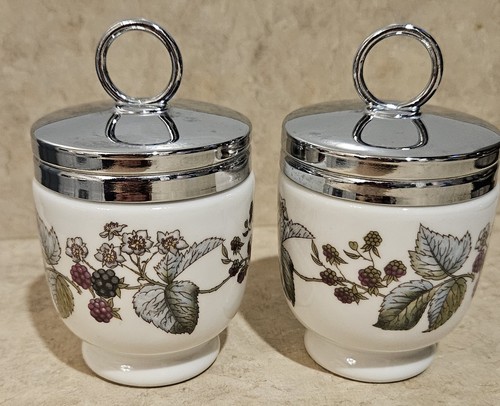 Royal Worcester Porcelain Egg Coddlers Set Of 2