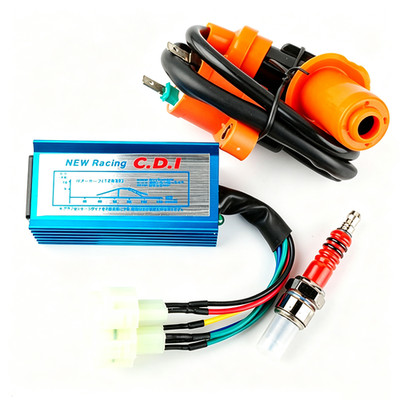 CDI Racing Ignition Coil Spark Plug For GY6 Scooter Go Kart 50cc 150cc 125cc ATV