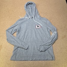 Womens The Black Dog Longsleeve Hoodie T Shirt 100 Cotton Size M I2