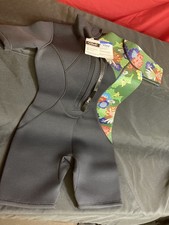 HEVTO MERCURY 1 WETSUIT BLACK Scuba Diver FLORAL Water WOMEN  S S