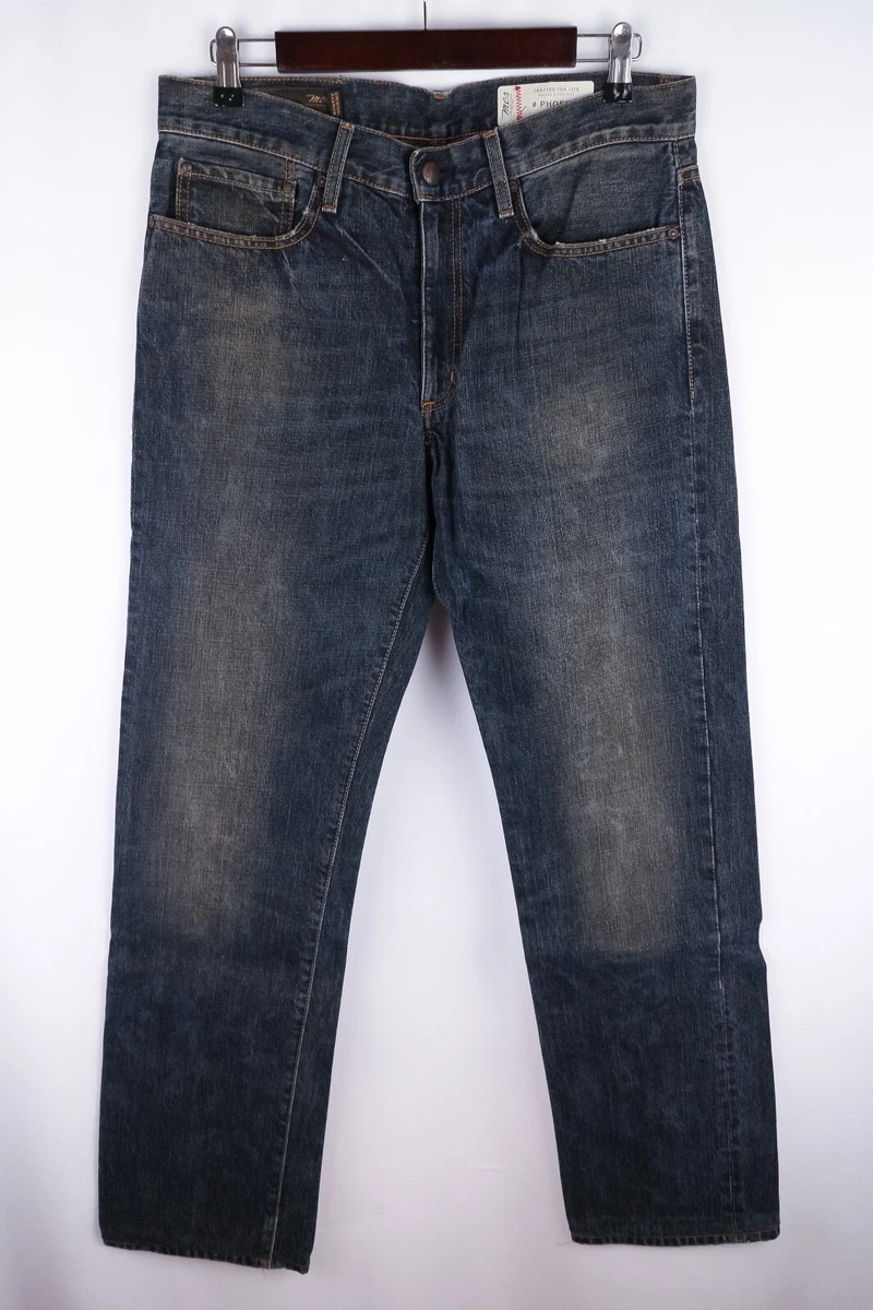 MCS Marlboro Men Jeans Casual Slim Fit Cotton Blue size W32 L34 eBay