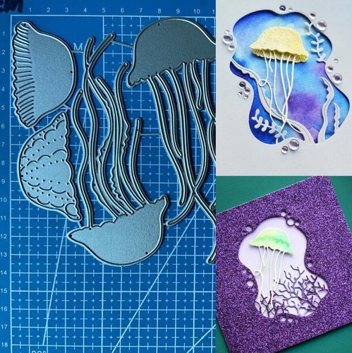Jellyfish Metal Cutting Dies DIY Scrapbooking Embossing Paper Card ...