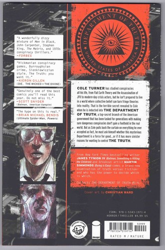 DEPARTMENT OF TRUTH VOL.1 NEWBURY COMICS EXCLUSIVE VARIANT LIMITED RARE HTF - Picture 2 of 2